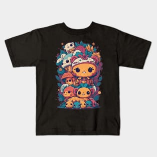 Kawaii Dreams - Where Cute Characters Roam Kids T-Shirt